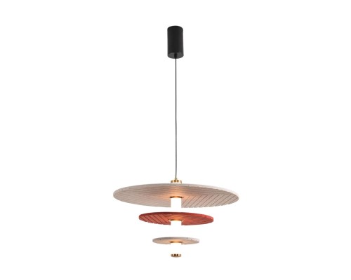 8296/11AL LEDIO черный/бежевый/бурый, металл/фетр/акрил Подвес LED 11W 3000K 220V FELTA