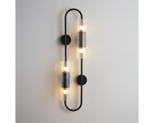 6561/4W SUSPENTIONI LN26 черный/прозрачный, металл/стекло Бра G9 4*20W 220V TORONTO