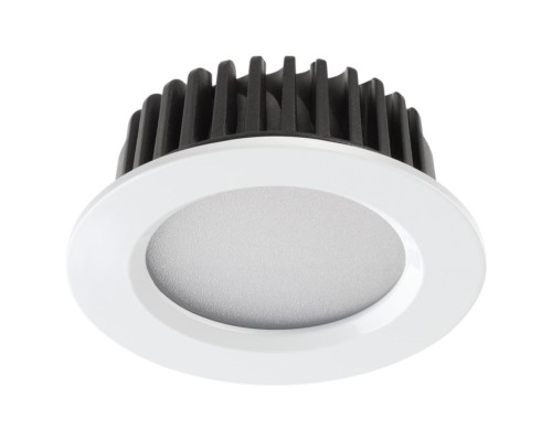 Встраиваемый светодиодный светильник Novotech 357907 Drum белый LED 10 Вт 4000K