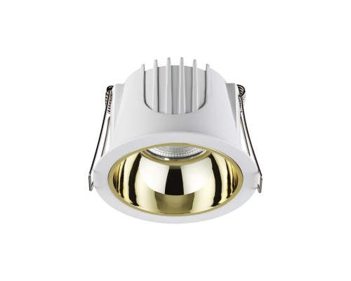 358692 SPOT NT21 207 белый/золото Светильник встраиваемый светодиодный IP20 LED 4000К 10W 100-265V KNOF