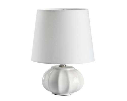 8145/1T MODERNI LN25 000 белый, керамика/текстиль Настольная лампа Е27 1*60W 220V HAMA