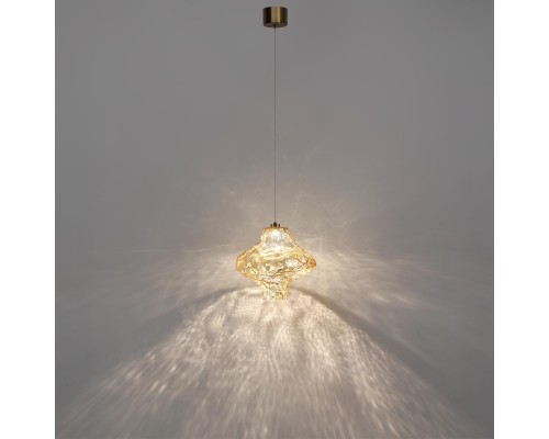 5108/3LA L-VISION  ODL26 антич.бронза/янтарный металл/стекло Подвес LED x 3W 4000K ORDI