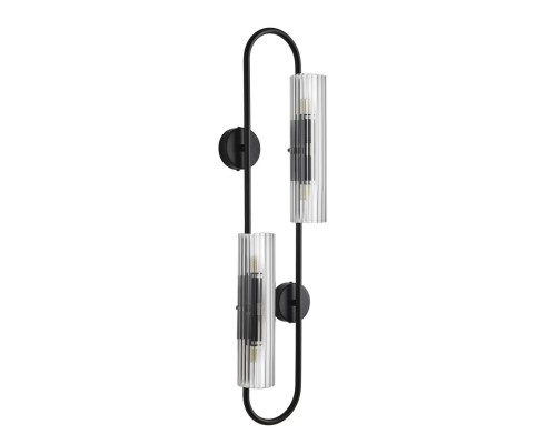 6561/4W SUSPENTIONI LN26 черный/прозрачный, металл/стекло Бра G9 4*20W 220V TORONTO