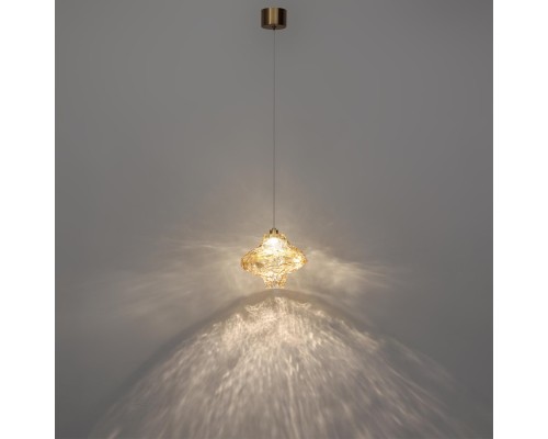 5108/3L L-VISION  ODL26 антич.бронза/янтарный металл/стекло Подвес LED x 3W 4000K ORDI