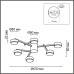 8186/6C COMFI LN25 черный, металл Люстра потолочная LED GX53 6*7W 220V DABRA