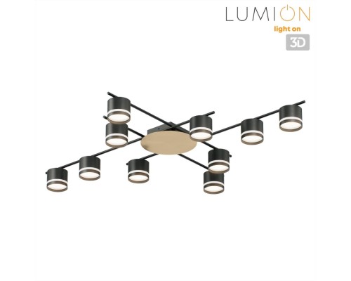 8304/10C COMFI золотой/черный, металл/акрил Светильник потолочный GX53 LED 10*7W 220V BENUA