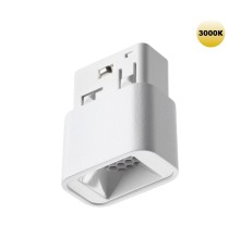 359512 SHINO NT24 128 белый Трековый светильник для низковольтного шинопровода IP20 LED 3W 48V 3000K 120Лм FLUM