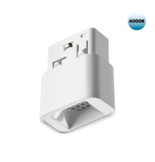 359514 SHINO NT24 128 белый Трековый светильник для низковольтного шинопровода IP20 LED 3W 48V 4000K 120Лм FLUM