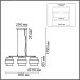 8002/3A MODERNI LN24 белый, черный металл/металл, текстиль Подвес Е27 3*60W 220V ANIMAISA