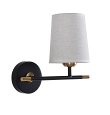 8359/1W CLASSI медь/черный/белый, металл/текстиль Бра E27 60W 240V CLAUDI