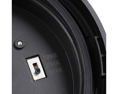 7157/6CL HIGHTECH ODL26 Настенно-потолочный светильник  черный/дымчатый/стекло/поликарбонат IP65 LED 6W 410Лм 2200/2700/3000K 120° 220-240V RONDA