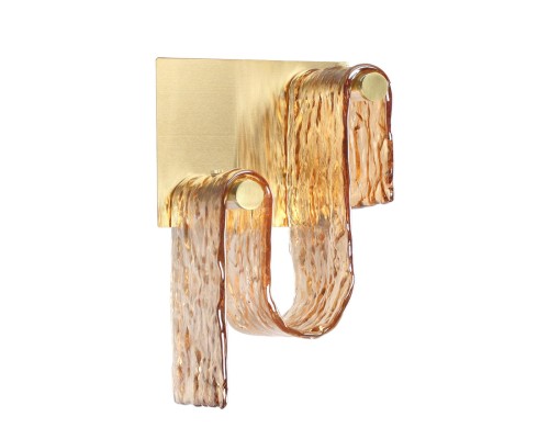 5105/11WL L-VISION  ODL26 золотой брашинг/янтарный металл/стекло Настенный светильник LED x 11W 4000K FLOW