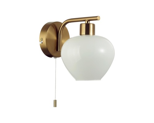 8278/1W MODERNI латунь/белый, металл/стекло Бра Е14 1*40W 220V CARMELA