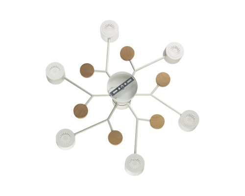 8195/7C COMFI LN25 белый, металл/дерево/пластик Потолочный светильник LED GX53 7*9W 220V RONDO