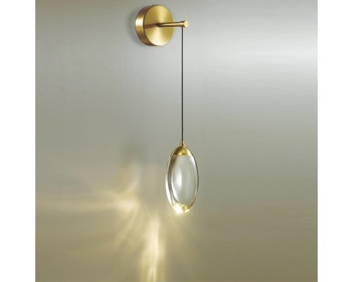 7159/3WL HIGHTECH ODL26 Настенный светильник  бронза/хрусталь/металл IP20 LED 3W 400Лм 3000K 220-240V PURA