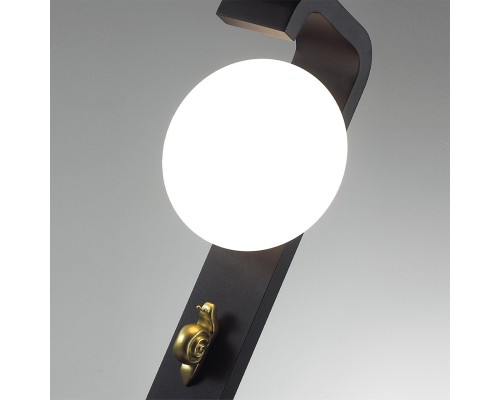 5434/1F NATURE ODL_EX26 черный/золотистый/металл/акрил/декор металл Уличный наземный светильник 60см IP54 G9 2*15W max LUMA