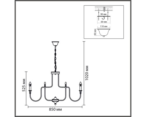 8317/12 CLASSI LN26 хром/металл Люстра E14 12*40W 220V SUANA