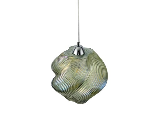 8289/1A MODERNI хром/зеленый, металл/стекло Подвес E27 1*60W 220V TIDE