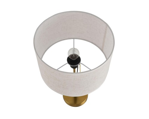 8358/1T CLASSI медь/черный/белый, металл/текстиль Настольная лампа E27 60W 220V IRISA