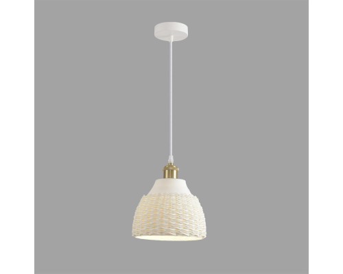 8350/1A SUSPENTIONI белый, металл/керамика Подвес E27 60W 220V CANESTRA