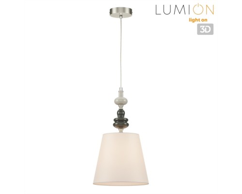 8283/1A CLASSI никель/белый, металл/керамика/текстиль Подвес Е14 1*40W 220V KENTUKI