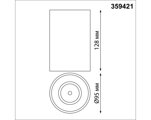 359421 OVER NT24 000 белый Светильник накладной влагозащищенный IP54 LED 15W 170-265V 4000К 1350Лм RECTE