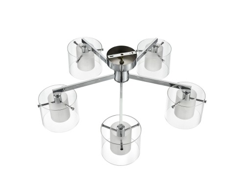 8261/5C MODERNI LN26 металл/стекло, хром/прозрачный Люстра потолочная E14 5*40W 220V VERDI