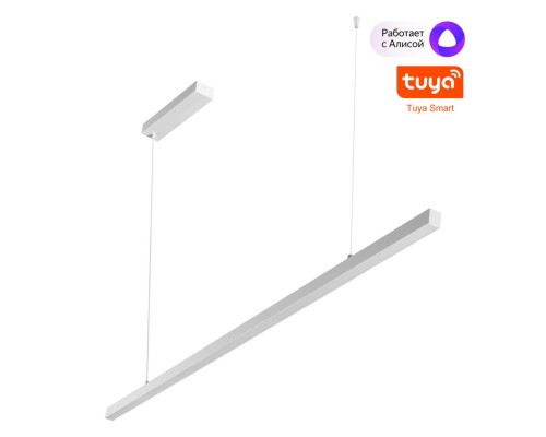 359441 OVER NT24 294 белый Светильник подвесной диммир. со сменой цв.темпер. (пульт ДУ/прилож. Smart Life) IP20 LED 48W 85-265V 3000-6000К SOTTO