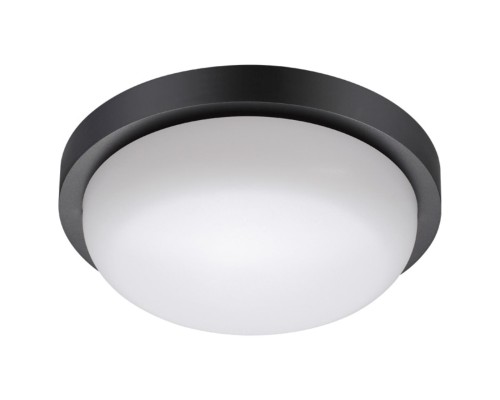 Светильник ландшафтный светодиодный настенно-потолочного монтажа Novotech 358017 Opal черный LED 18 Вт 4000K