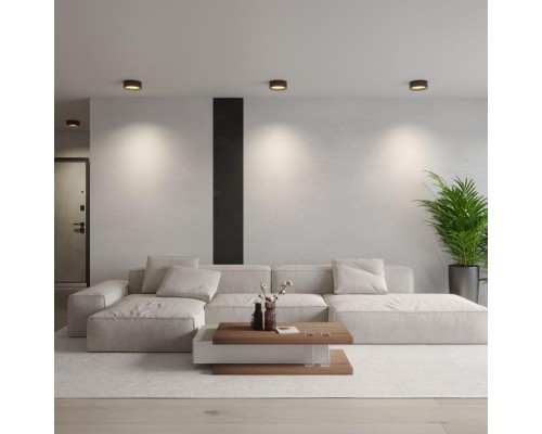 359599 OVER NT25 000 черный Светильник накладной светодиодный с переключ. цв. температуры IP20 LED 24W 220-240V 3000К\4000К\6000К ORBIS