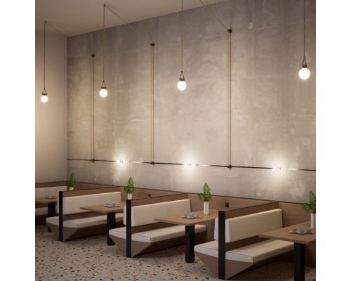 135258 SHINO NT24 088 черный Низковольтный текстильный шинопровод, длина 15м IP20 24V EASY