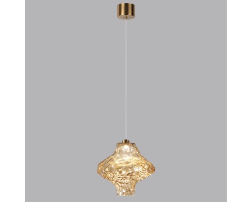 5108/3LA L-VISION  ODL26 антич.бронза/янтарный металл/стекло Подвес LED x 3W 4000K ORDI