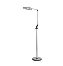 8333/15FL LEDIO серебро, металл/пластик Торшер LED 15W 3000/4000/6000K CCT/диммер/LCD 220-240V GENRI