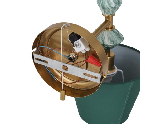 8275/1W CLASSI латунь/зеленый, металл/керамика/ткань Бра Е14 1*40W 220V VERMONT