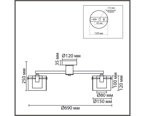 8261/5C MODERNI LN26 металл/стекло, хром/прозрачный Люстра потолочная E14 5*40W 220V VERDI