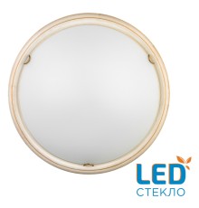 7605/DL SNOK SN Светильник стекло/белое/кремовый/бронза LED 48Вт 4000K D460 IP20 PROVENCE