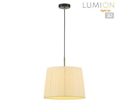 8302/1 MODERNI бронза/черный/бежевый, металл/текстиль Подвес E27 1*60W 220V TUNE