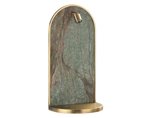 7175/3WL HIGHTECH ODL26 Настенный светильник  темно-зеленый/бронза/мрамор/металл IP20 LED 3W 250Лм 3000K 220-240V GIARDINO