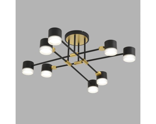 8307/8C COMFI золотой/черный, металл Светильник потолочный GX53 LED 8*7W 220V LENIANA