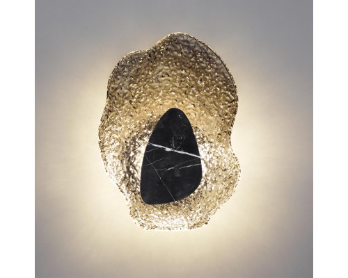 5461/12WL L-VISION ODL_EX26 черный/дымчатый/черный/металл/стекло/мрамор Настенный светильник LED x 12W 3000K CORALLA