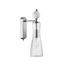 8268/1W NEOCLASSI хром/белый/прозрачный, металл/керамика/стекло Бра Е14 1*40W 220V EMILY