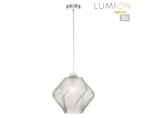 8288/1A MODERNI хром/прозрачный, металл/стекло Подвес E27 1*60W 220V TIDE