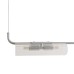 8258/4 SUSPENTIONI LN26 серебро/прозрачный, металл/стекло Подвес G9 4*20W 220V TORONTO