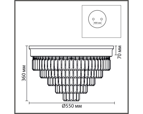 5257/8C CLASSI LN26 латунь/хрусталь металл/прозрачный Люстра потолочная Е14 8*40W 220V ZAHA
