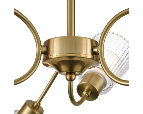 8154/6C COMFI LN25 медный/прозрачный, металл/стекло Потолочный светильник Е14 6*40W 220V IMANA