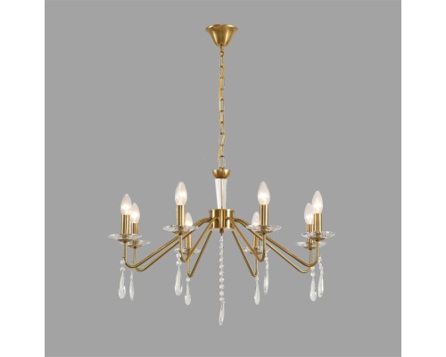 8319/8 CLASSI шампань/прозрачный, металл/хрусталь Люстра E14 8*40W 220V SEVERINA