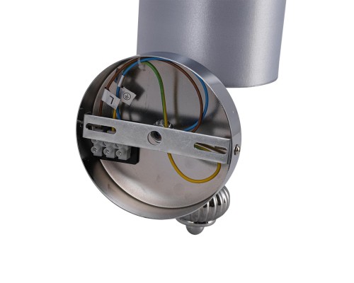 8338/1W MODERNI хром/серый, металл/стекло/текстиль Бра E14 40W 220V ILMIRA