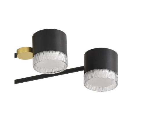 8307/8C COMFI золотой/черный, металл Светильник потолочный GX53 LED 8*7W 220V LENIANA