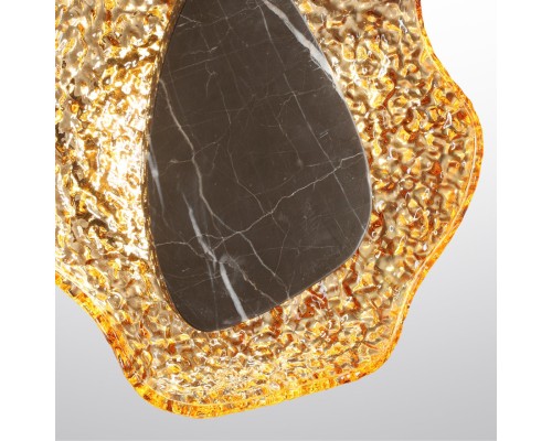 5461/12WLA L-VISION ODL_EX26 черный/янтарный/коричневый/металл/стекло/мрамор Настенный светильник LED x 12W 3000K CORALLA