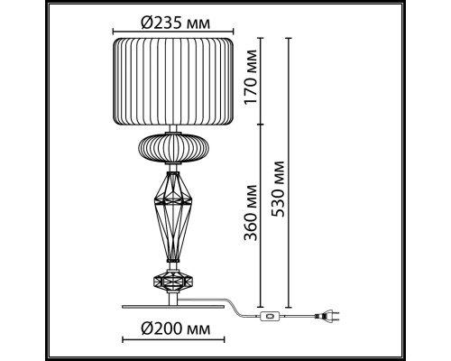 5414/2T MODERN ODL_EX26 античная бронза/терракот/бежевый/металл/керамика Настольная лампа E14 2*40W TERRA